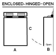 Enclosed Hinged Open Datacovers
